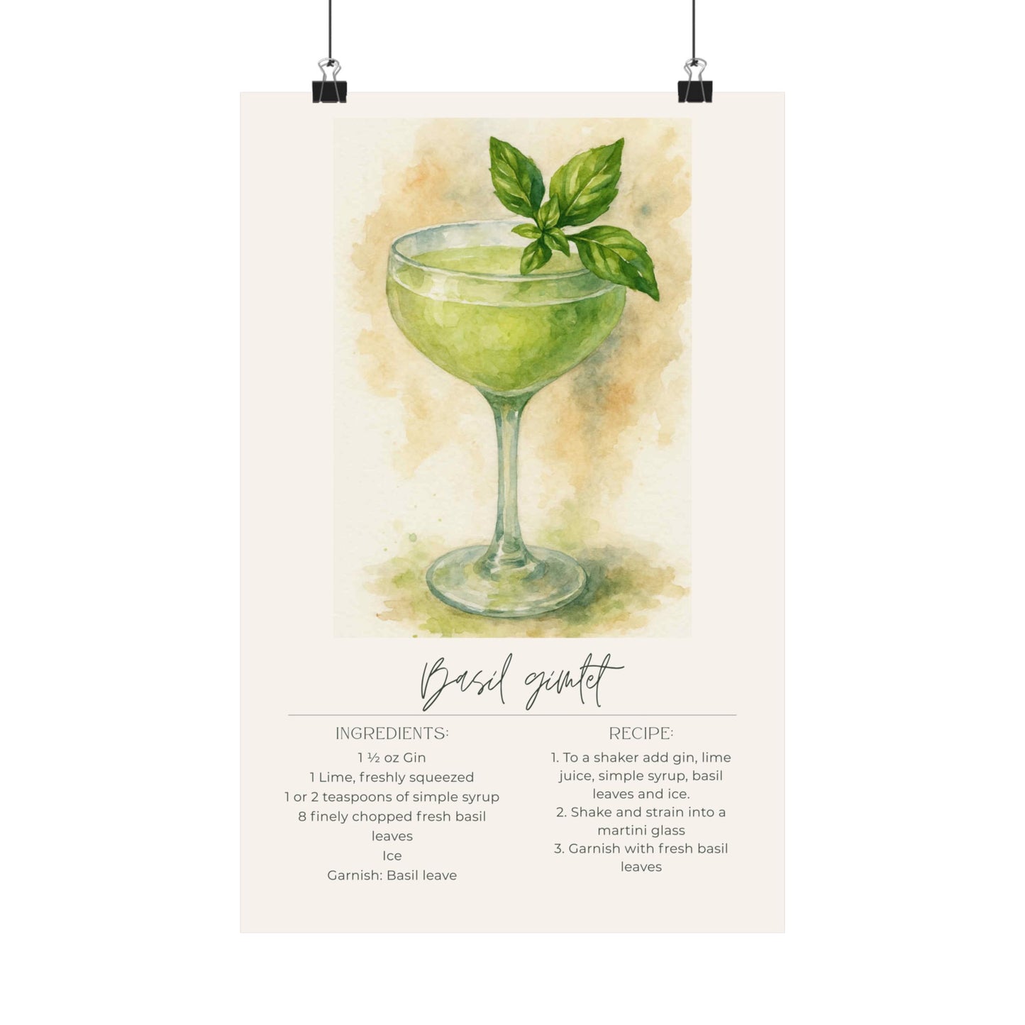 Basil Gimlet